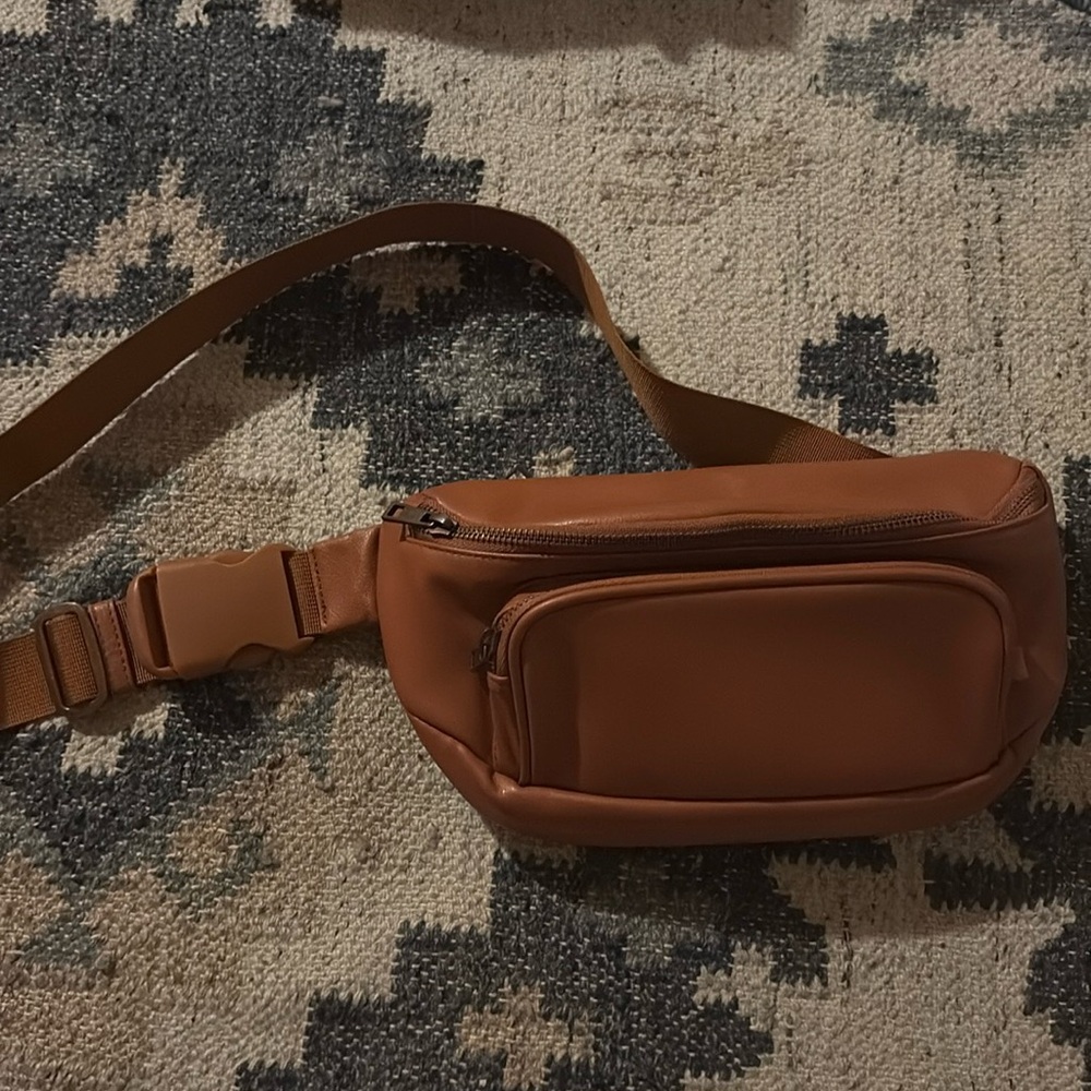 Kibou Vegan Leather Bag / Fanny Pack in Brown